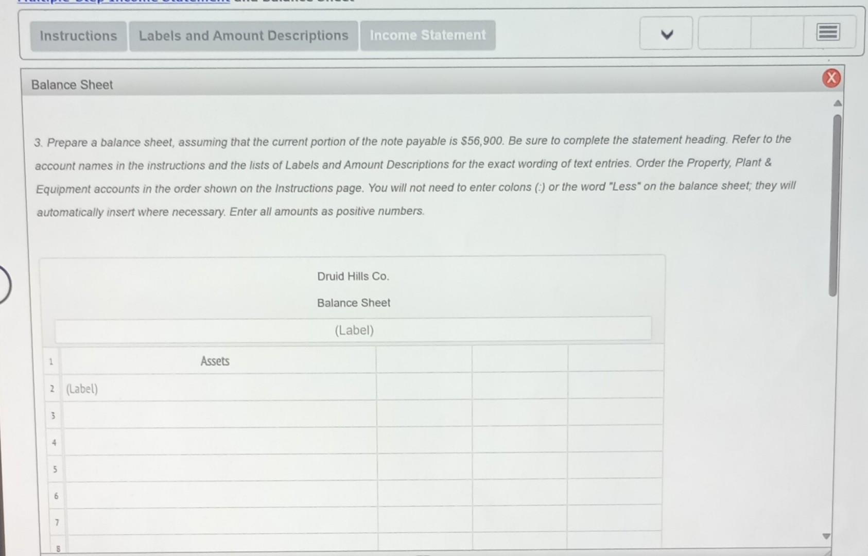 current balances appear in the ledger of Druid Hills Co. for the