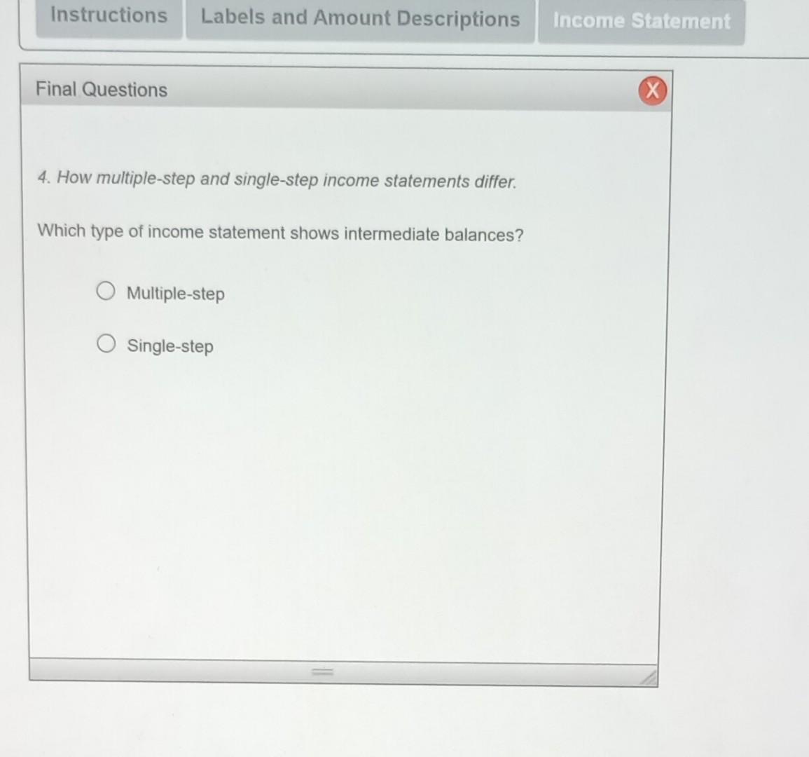 Instructions Labels and Amount Descriptions Income Statement Labels and Amount Descriptions milivuili