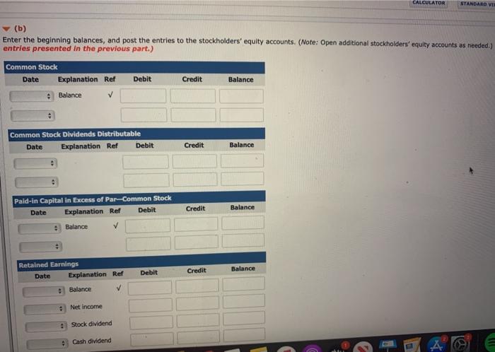 following stockholders' equity accounts Common Stock ($20 par value, 50,000 shares issued