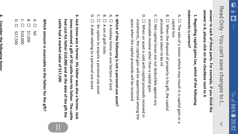  + 86% 1 20:02 Read Only - You can't save changes