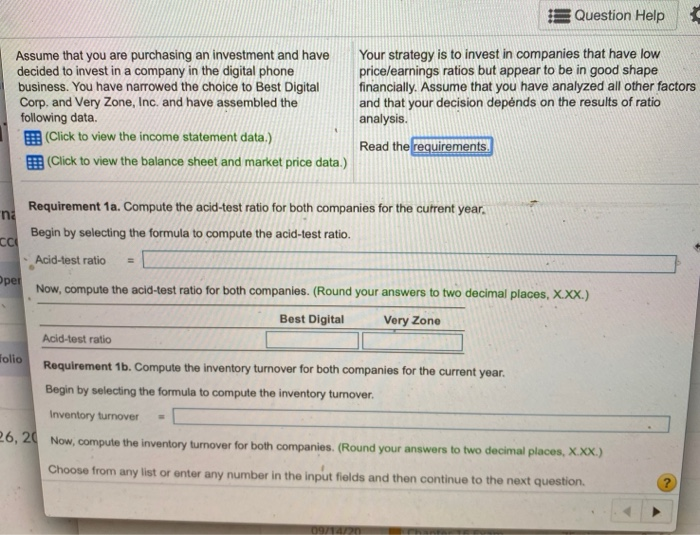 companies. (Round your answers to two decimal places, X.XX.) sir i Data