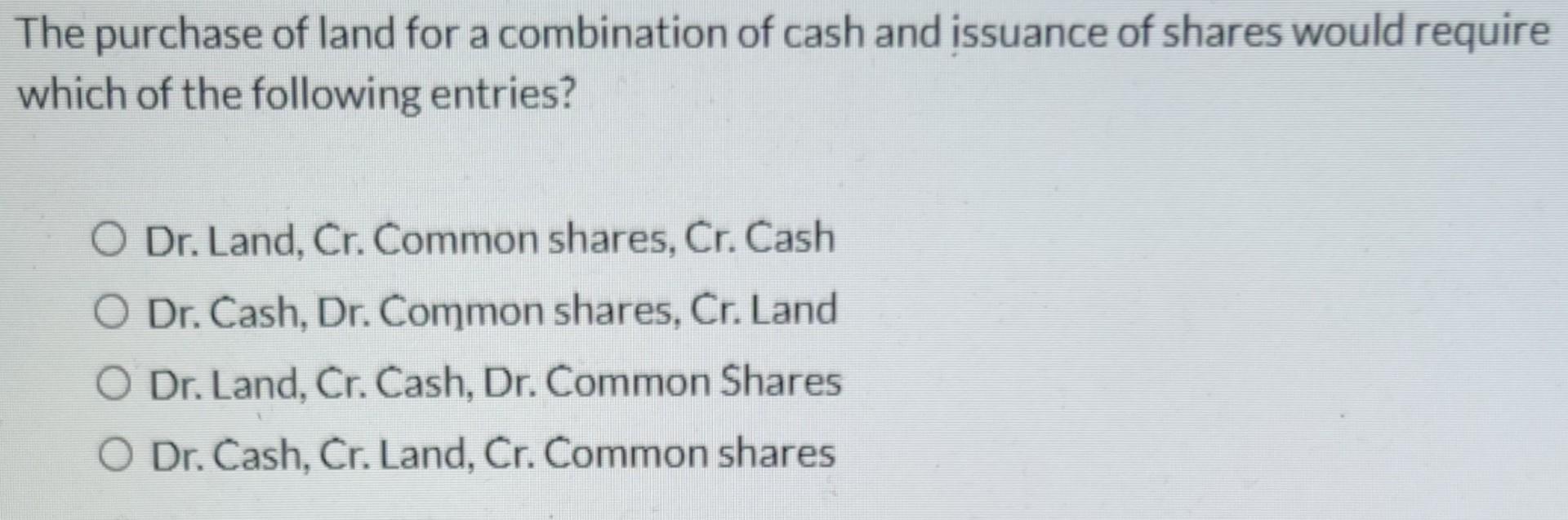 from operating activities? O the payment of dividends O the sale of