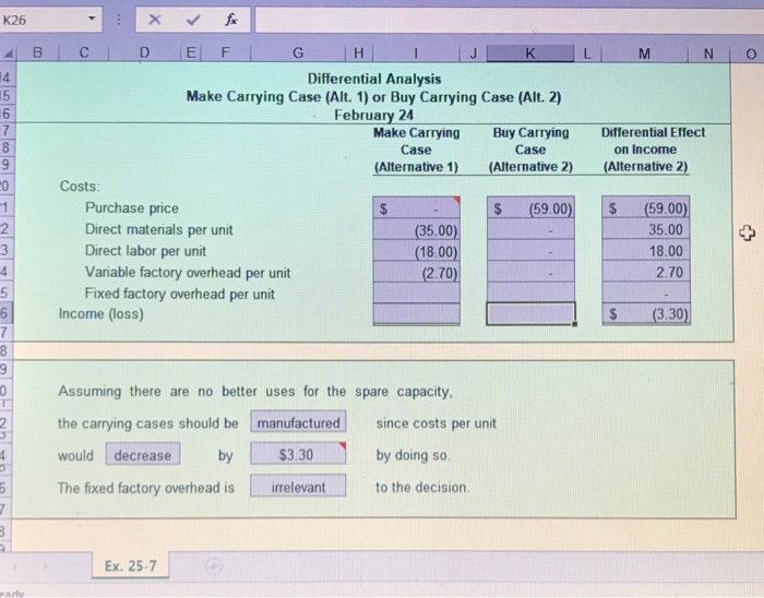  K26 4 5 Differential Analysis Make Carrying Case (Alt. 1) or