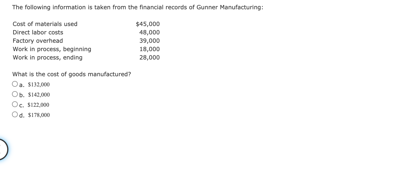 follows. The balance sheets at the end of each of the first