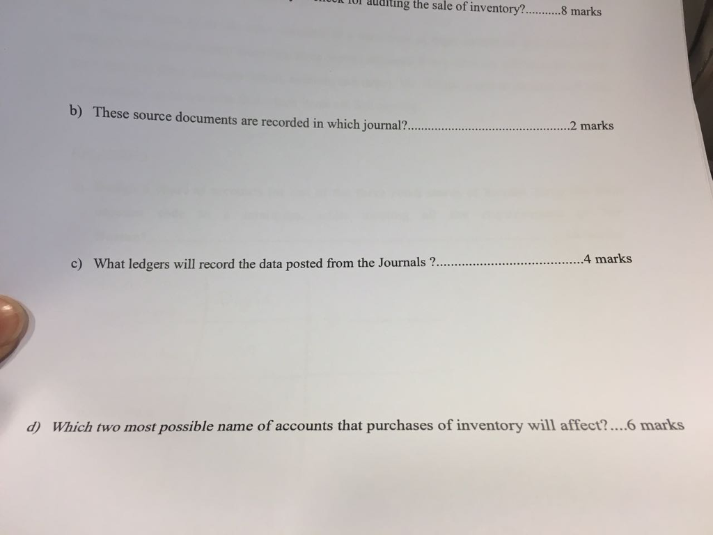 trace a source document to its ultimate effect on the financial statements