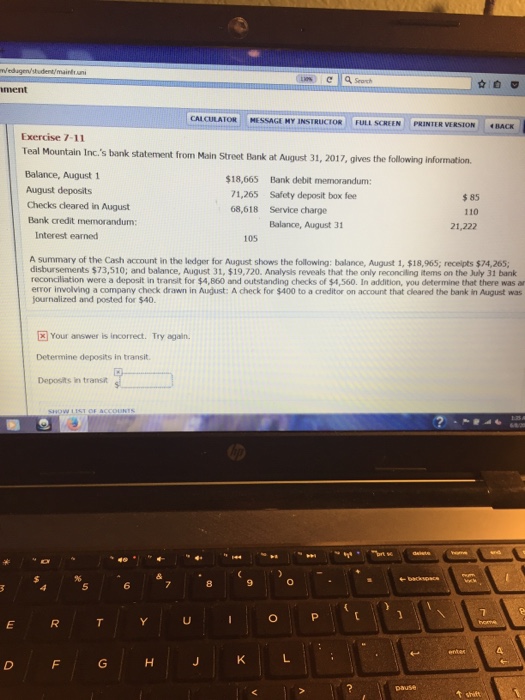  uns e search CALCULATOR MESSAGE MY INSTRUCTOR FULL SCREEN .BACK PRINTER