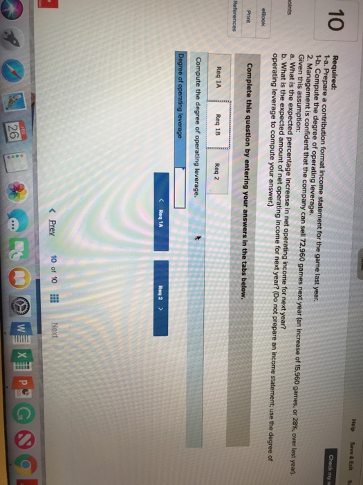 leverage to compute your answer.) Next 