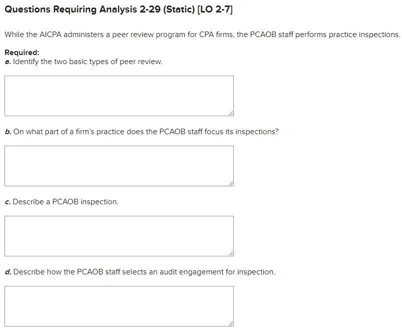  While the AICPA administers a peer review program for CPA firms,