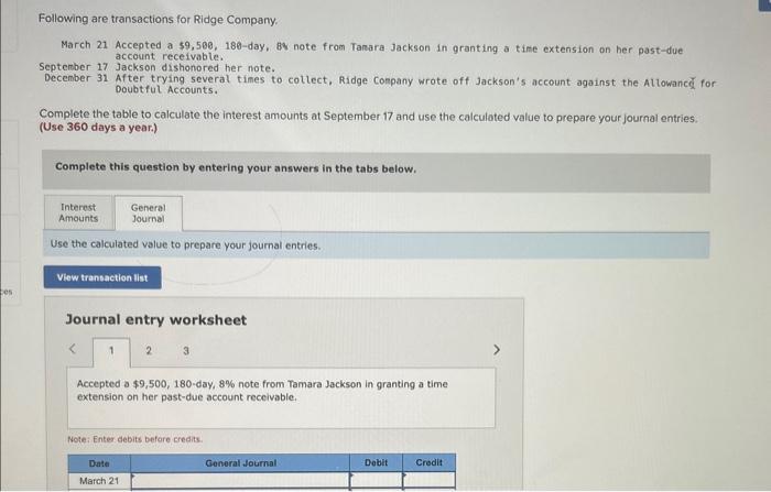 for Ridge Company. March 21 Accepted a 59,500, 180-day, 84 note fron