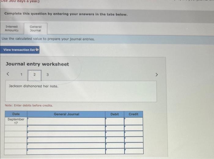 Tamara Jackson in granting a time extension on her past-due account receivable.