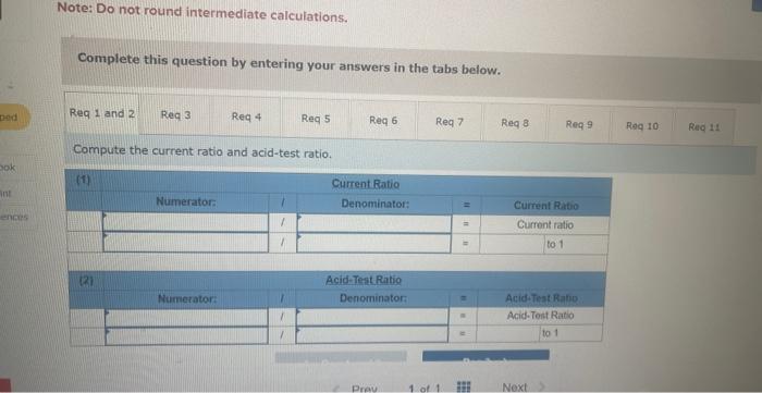 credit; selected baiance sheet amounts at December 31 of the prior yearwere