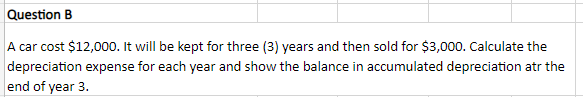 Need an answer to this, please. A car cost $12,000. It will