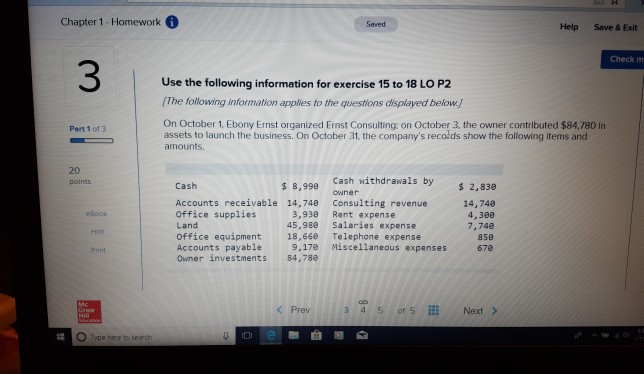 prepare an income statement from the information given. On October 1st,