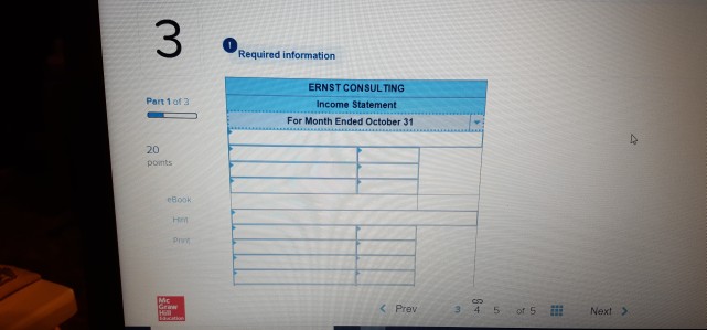 Ebony Ernst organized Ernest Consulting; on October 3rd, the owner contributed $84,780
