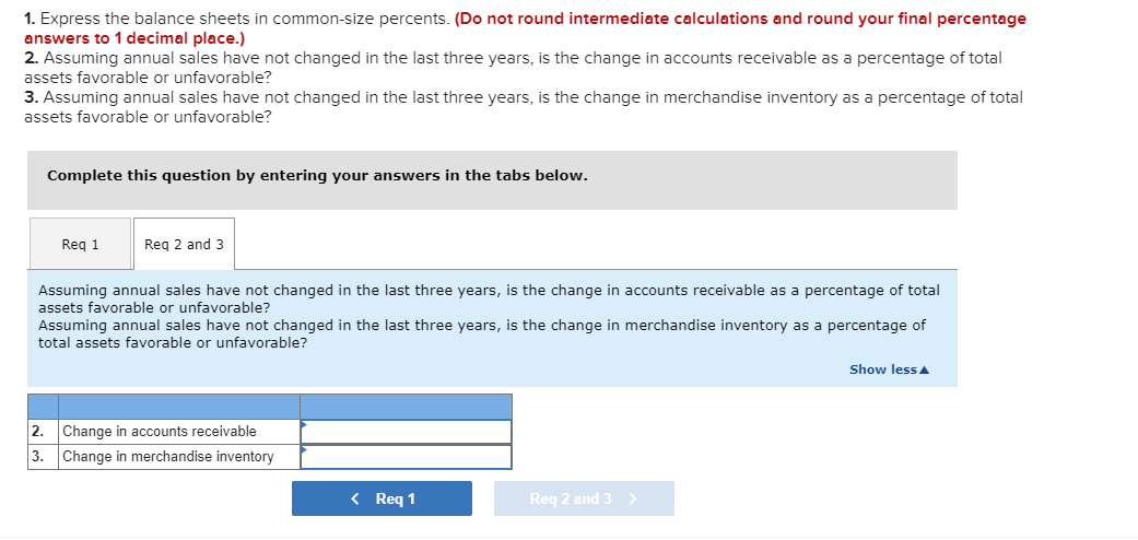 Ago At December 31 Current Yr 2 Yrs Ago Assets Cash Accounts