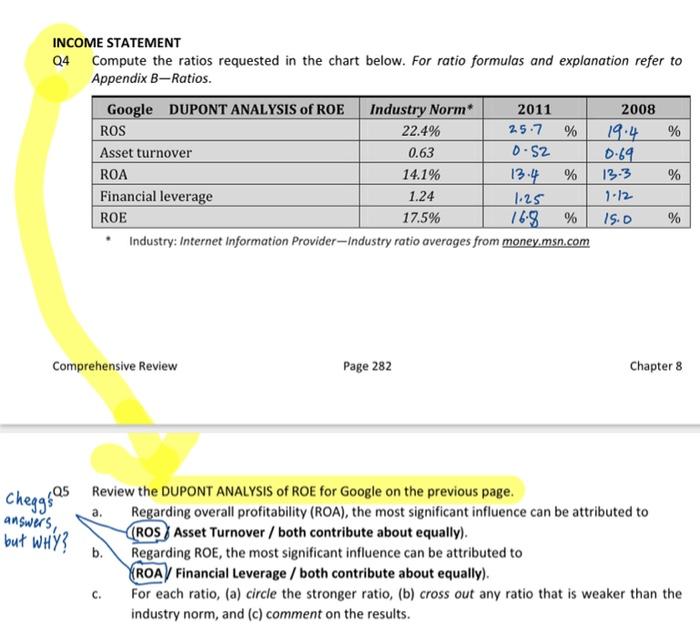 Can you please explain how Chegg arrived at the answer? NCOME STATEMENT