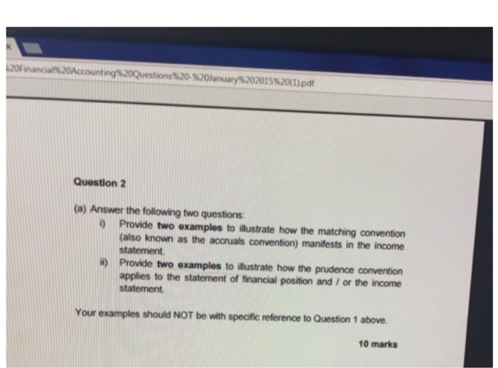  Answer the following two questions: Provide two examples to illustrate how