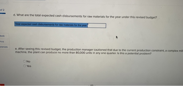 like to use the following projections in the budget: Year 2 Quarter