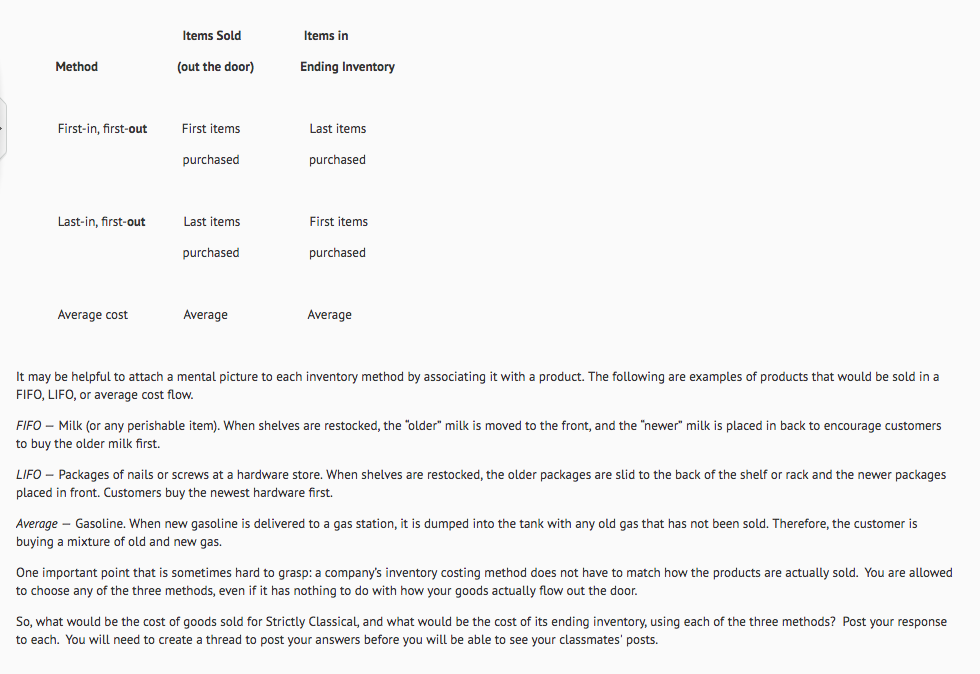 Subscribe Hide Description Remember that inventory is shown on the balance sheet