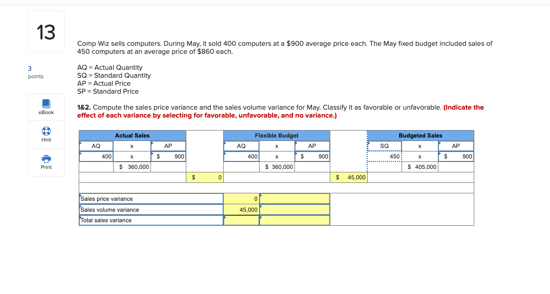  13 Comp Wiz sells computers. During May, it sold 400 computers