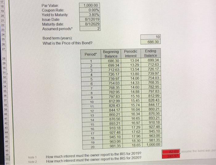 how do i calculate the red boxes? 17 18 19 20 Par