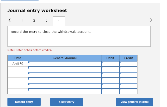 space by paying $2,200 cash for the first month's (April) rent 3