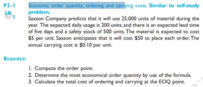 Please show the problem detail one by one. ( Make an Excel