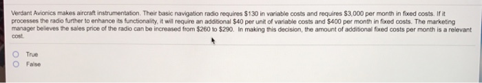  Verdant Avionics makes aircraft instrumentation. Their basic navigation radio requires $130