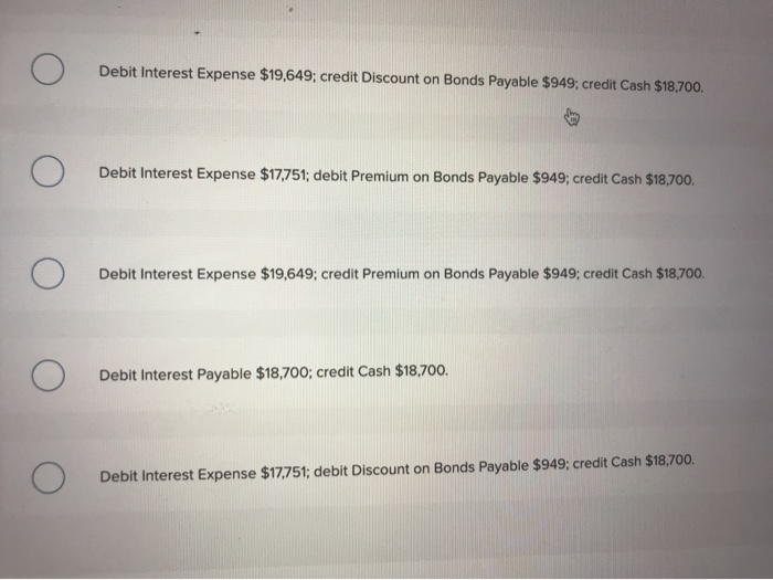 issues bonds dated January 1 with a par value of $340,000. The