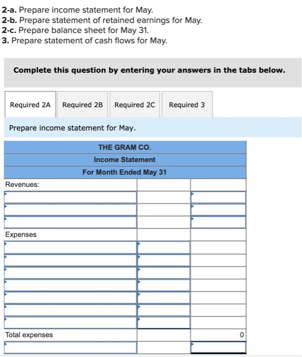 has 4 parts to it. Thank you in advance. Required information [The