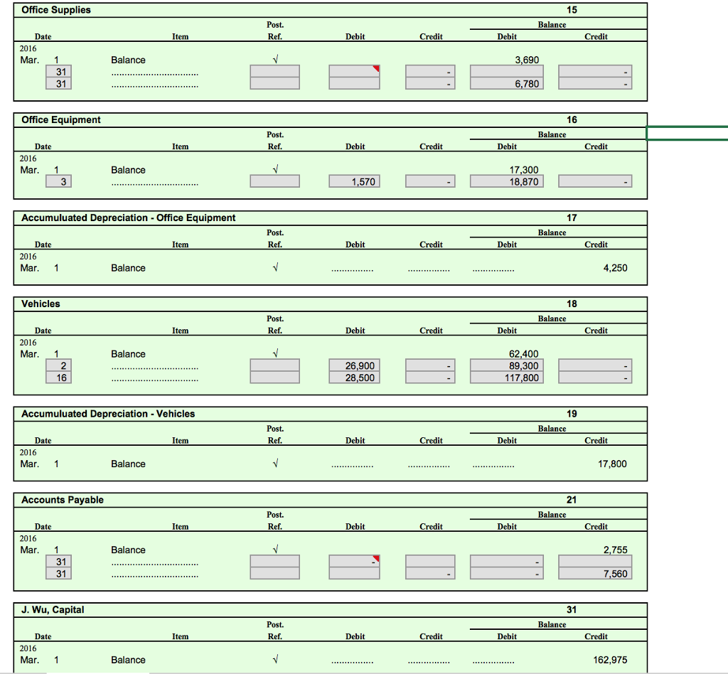 2 The completed by AM Express Company during March 2016, the first