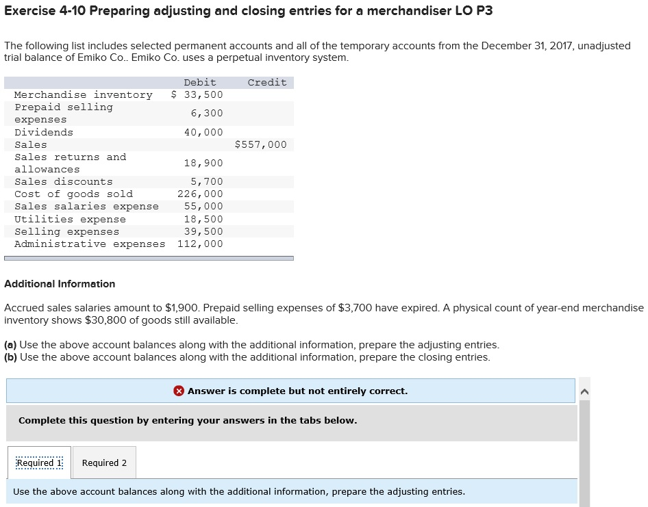  Need assistance with the fields in red. Thank you! Exercise 4-10