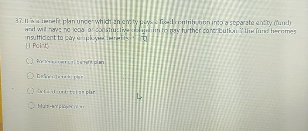 which of the following is odd one out? * (1 Point) Nondeductible
