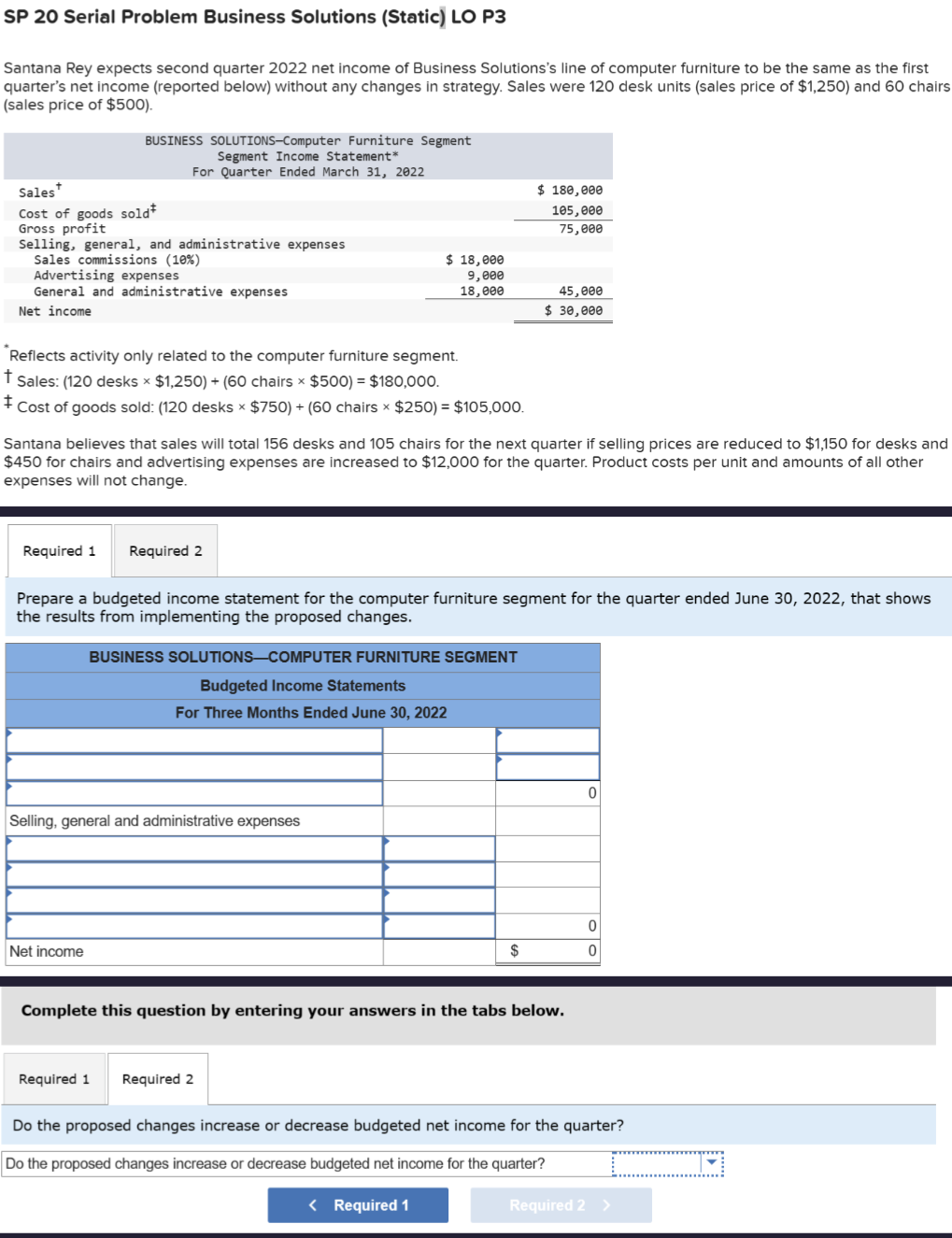 SP 20 Serial Problem Business Solutions (Static) LO P3 R1. Prepare a