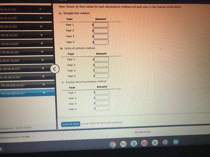 Perdue Company purchased equipment on October 1 for $54,880. The equipment was