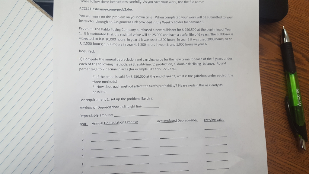 I need help with this worksheet Please follow these instructions carefully. As