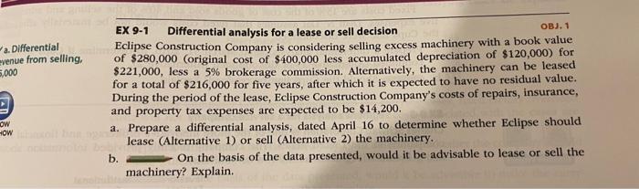  Hi please help, show all work thanks so much:) EX 9-1