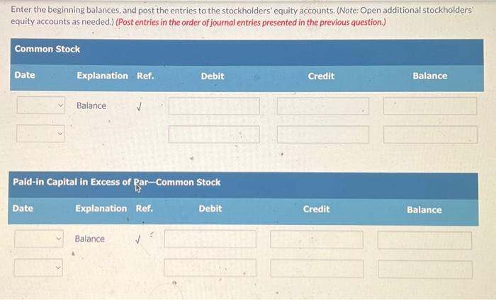 \\begin{array}{r}23496 \\\\ \\hline\\end{array} \\) Common Stock Dividends Distributable Explanation Ref. Debit Credit