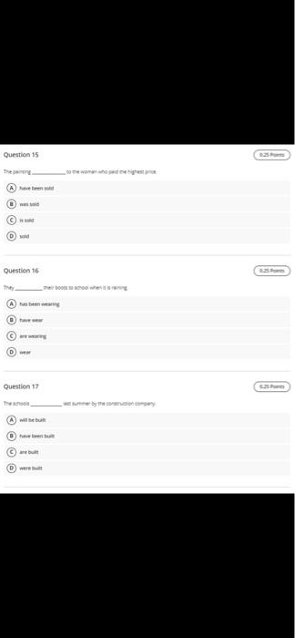 14 we c. (o () Question 15 New Dw Question 16 www