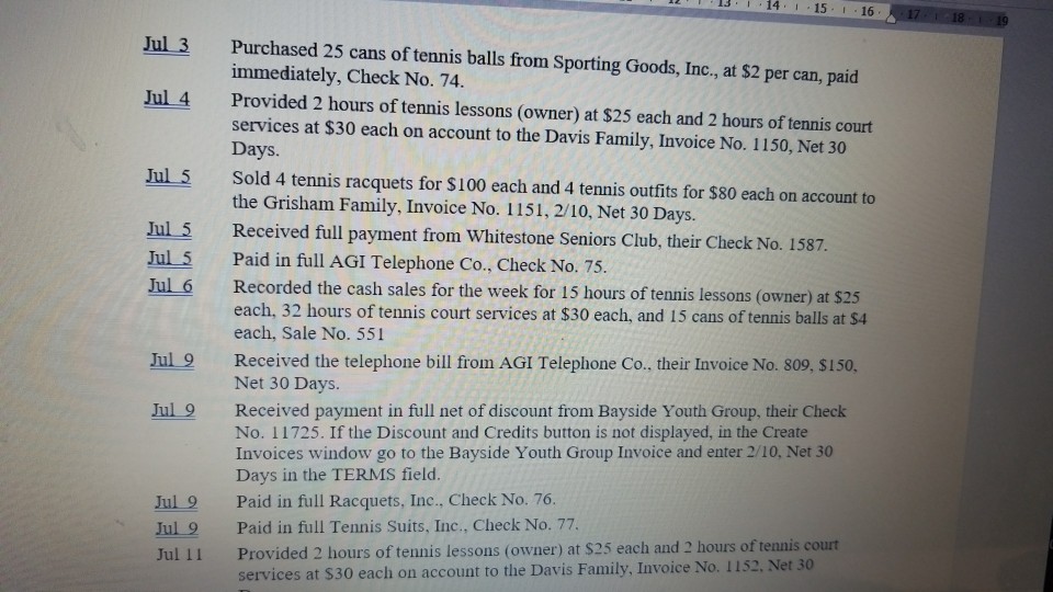 have to record these transactions?Thank you. 7. The following activity occurred during