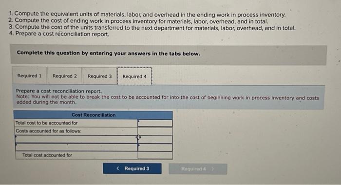 in process inventory in January consisted of 3,100 units, which were 50%