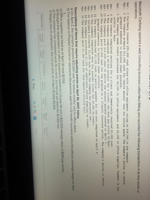  Create general journal, general ledger, trial balance , income statement ,