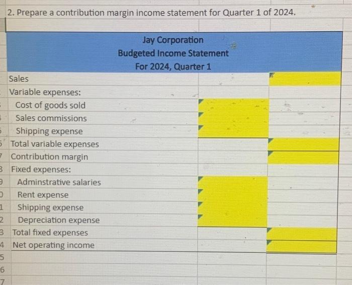 with an = sign. 2. Reference cells, instead of entering values. Example: