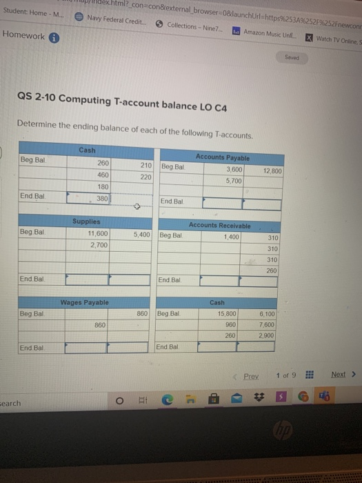  Student: Home - M... .html?_con=con&external browser=0&launchurl=https%253A%252F%252Fnewconn Navy Federal Credit... > Collections