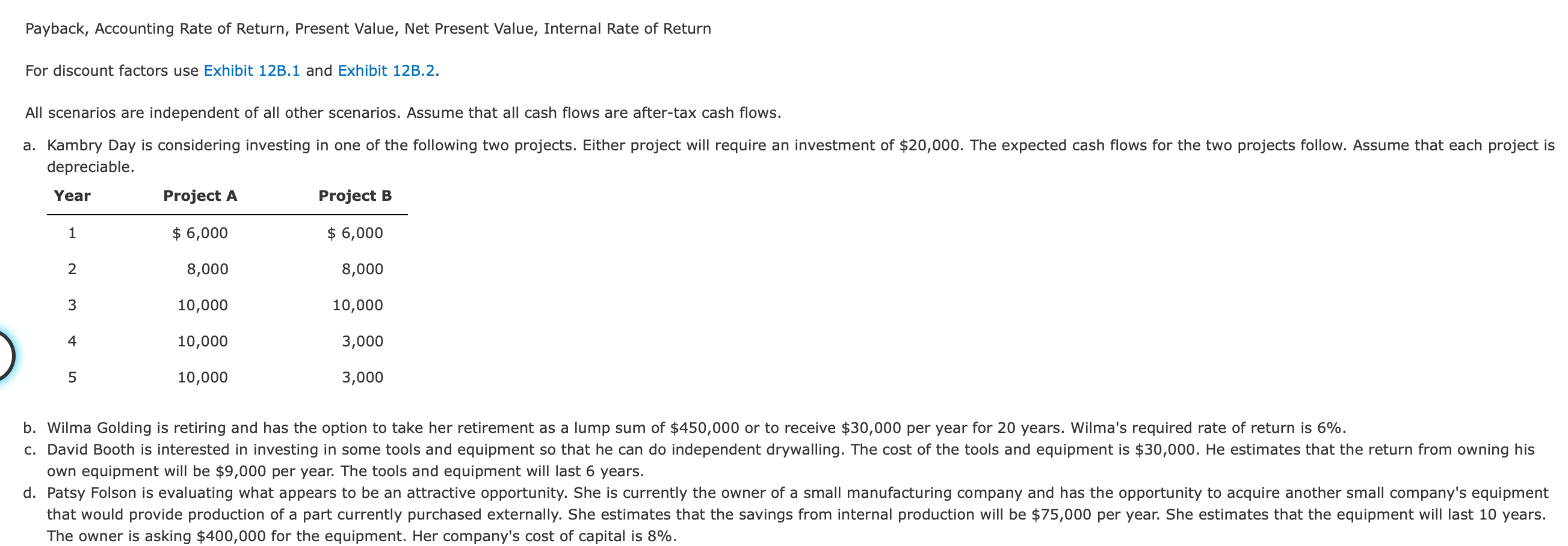 Hospital is investigating the possibility of investing in new dialysis equipment. Two