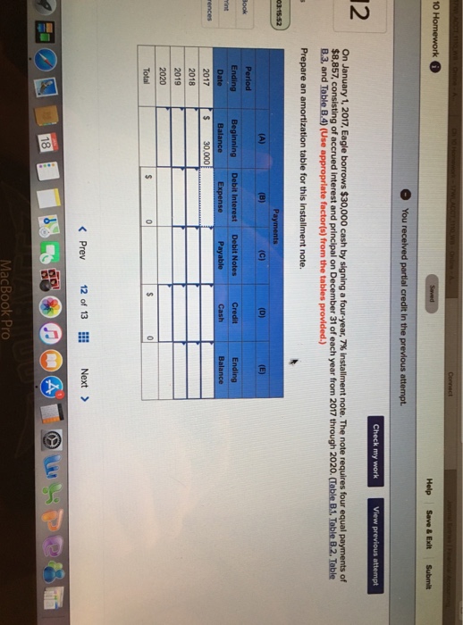  10 Homework Help Save & Exit Submit Check my work 12