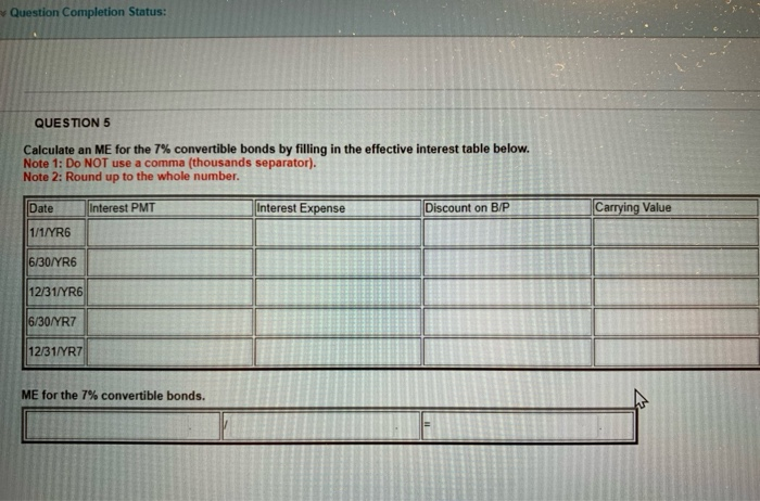 YR7 Security Par Face Amount Date Issued Conversion Terms 8% convertible bonds