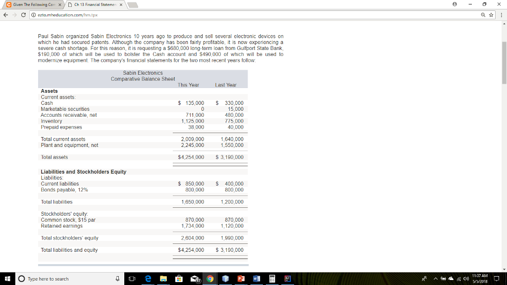 Given the following comparative balance sheet & comparative income statement and reconciliation,