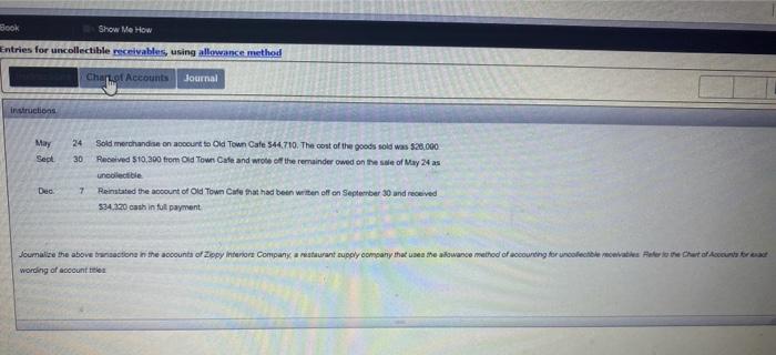 all 4 pics for the same question Book Show Me How Entries