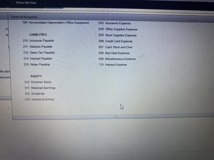 Sept 30 Sold merchandise on account to Old Town Cafe 544 710.